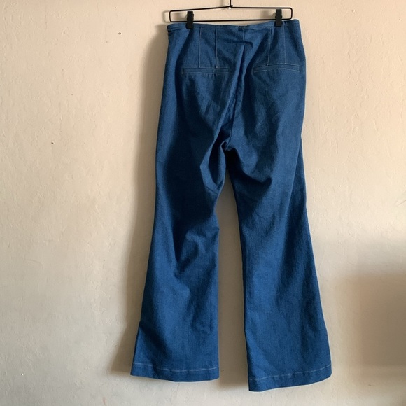 Jason Wu Womens Jeans Blue Denim Boot Cut Mid Rise Casual Medium Wash Size 10 - Picture 7 of 10